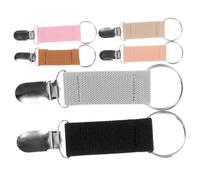 BESPORTBLE 6pièces Clips De Chapeau Réglables pour Casquette Et Chapeau De Soleil Accessoires De Voyage pour Chapeaux à Large Bord Berets Et Casquettes Clips De Retenue Antivents Noir Gris