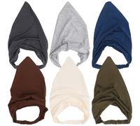 BESPORTBLE 6pièces Élastique Bandanas Pour Femmes Foulards De Tête Boho Triangle Accessoires Capillaires Antidérapants Couleurs