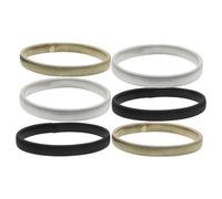 BESPORTBLE 6pièces Jarretières Extensibles pour Manches de Chemise Brassards Antidérapants Ajustables Attaches Élastiques pour Poignets Lot