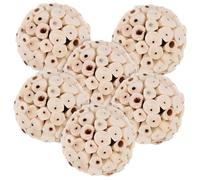 BESPORTBLE 6pièces Jouets à Mâcher Boule Soft pour Petits Animaux Jouets Naturels pour Hamsters Et Cochons