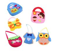 BESPORTBLE 6pièces Kit De Couture pour Garçon Fille Sac Feutre Modèle De Bricolage Apprendre à Coudre Kit Artisanal pour Fille