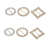 BESPORTBLE 6pièces Lot De Pinces Pour T-shirt Anneaux De Cravate Accessoires De Mode Uniques Et Élégants Pour Femmes Et Filles