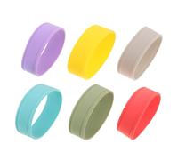 BESPORTBLE 6pièces Manchon Isotherme Silicone Pour Biberon Étiquette Nominative Pour Biberon Protection Thermique Pour Tasse à Lait Usage Crèche Ou Extérieur