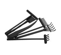 BESPORTBLE 6pièces Mini Râteau De Jardin Zen Lot pour Bac à Sable Accessoires Mini Râteaux De Jardin Plastique Surface Lisse Facile à Transporter