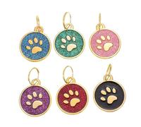 BESPORTBLE 6Pièces Pet Id Tags for Dogs and Cats Unique Zinc Alloy Keychain Pendant with Custom Engraving for Lost Prevention