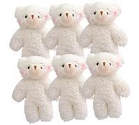 BESPORTBLE 6pièces Porte-clés Ours Peluche Décoration De Sac à Main Breloque pour Garçon Fille Et Femmes Pendentif Mignon Et Doux