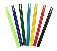 BESPORTBLE 7 paires Baguettes de Batterie Nylon Légères pour Garçon Fille Adultes Kit de Batterie Jazz