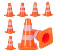 BESPORTBLE 7 pièces Cônes de Circulation pour Garçon Fille de Jouets Éducatifs pour Jeux de Rôle et Apprentissage des Règles Route Accessoires pour Maquettes de Sable et Construction