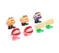 BESPORTBLE 7 pièces Jouets à Remonter Dents Mécaniques Plastique Jouets de Coordination pour Garçon Fille Amusants et Solides Cadeau pour Fêtes et