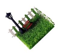 BESPORTBLE 7 Pièces Miniature Lawn Ornaments Set with Mini Street Light and Park Chairs Material Fairy Garden Accessories for Indoor Outdoor Garden Terrace Decoration