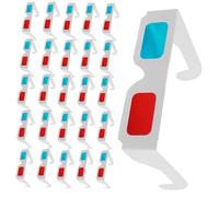 BESPORTBLE 70 Lunettes Anaglyphes en Papier Rouge Et Bleu pour La 3D Idéales pour Regarder des Films À La Maison Ou Au Cinéma Lunettes Anaglyphes en Carton pour Films 3D