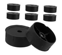 BESPORTBLE 8 Pièces Bouchons de Remplacement pour Grattoir Chat Accessoires Plastique Noir Résistants pour Arbres à Chat DIY Stabilisent et Prolongent la Durée de Vie des Poteaux