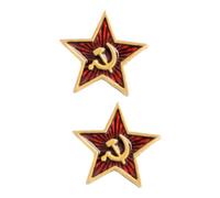 BESPORTBLE 8 Pièces Broche Étoile à Branches Lot de Épingles Marxistes Communistes Accessoire Adorable pour Femme et Homme Décoration Mode et