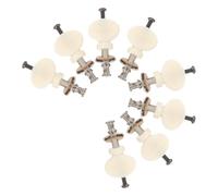 BESPORTBLE 8 Pièces Chevilles de Universelles pour Ukulélé Mécanismes à Tige Droite avec Poignées Rondes Ergonomiques Accessoires Robustes et Stables pour Ukulélés Folk et Soprano