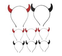 BESPORTBLE 8 Pièces Diadème Halloween avec de Démon Accessoire de Costume Chic pour Cosplay et Fêtes Thématiques Oreilles de Démon Éblouissantes pour Événements et Photos