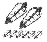 BESPORTBLE 8 pièces Dispositif de Lance-appâts à Ressort Électroplaqué Cage de Nourrissage pour Carpe Lancer Longue Distance Résistant et Compatible Eau Douce pour Précise Extérieur