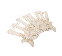 BESPORTBLE 8 Pièces DIY Wood Guitar Cutouts for Unfinished Wooden Guitar Ornaments for Painting Thanksgiving Music Theme Decorations Birthday Party and Rustic Wedding Decor