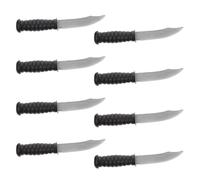 BESPORTBLE 8 pièces Jouets Couteaux Imitation Plastique pour Garçon Fille Accessoires de Décoration Halloween Jouets Farceurs Cosplay de Simulateurs de Couteaux Tricky