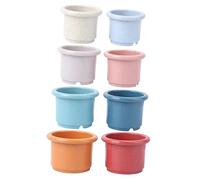 BESPORTBLE 8 pièces Jouets de Bain Empilables Forme de pour Garçon Fille Jouets Colorés Amusants pour Plage Salle de Bain
