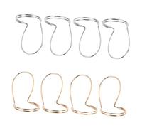 BESPORTBLE 8 pièces Médiators Métalliques pour Guitare Lot de Onglets Doigt et Pouce Ergonomiques Accessoires Pratiques pour Basse Banjo et Mandoline et Léger
