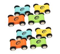 BESPORTBLE 8 Pièces Mini Voitures Bois Jouets de Course Éducatifs pour Garçon Fille Set de Voitures Colorées pour Pistes de Course pour la Créativité Compétences Sociales