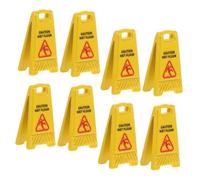 BESPORTBLE 8 pièces Miniature Panneaux Avertissement Sol Mouillé pour Maison de Poupée Accessoires et Réalistes Éducation Sécurité et Décoration Détaillée