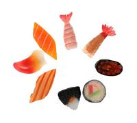 BESPORTBLE 8 Pièces Miniature Sushi Décor Réaliste PVC Modèles Onigiri Lifelike pour Décoration Cuisine Vitrine Boutique et Collection
