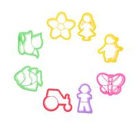 BESPORTBLE 8 pièces Moule Pâte Polymère pour Création de Boucles Oreilles Ensemble pour Bricolage de Bijoux DIY Outils de Découpe pour Formes Variées