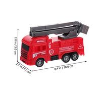 BESPORTBLE 8 pièces Set de Jouets Camion Pompier Garçon Fille Modèles Éducatifs Amélioration Coordination Main Œil et Observation Cadeau Pratique pour Garçons Filles