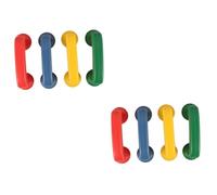BESPORTBLE 8 Pièces Téléphone Chuchotant Éducatif Plastique pour Tout Petits Dapprentissage Compact avec Bords Arrondis Développement Concentration et Reconnaissance des Couleurs