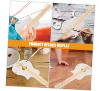 BESPORTBLE 8 Pièces Wood Guitar Crafts for DIY Painting Unfinished Musical Instrument Toys for Kindergarten Creative Learning