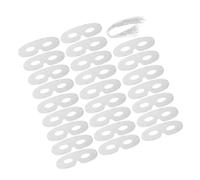 BESPORTBLE 80 Pièces Masques Blancs à Décorer Masques Papier pour Diy Fête Accessoires de Mascarade à Peindre Artistique pour Créations Personnalisées