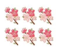 BESPORTBLE 8pcs Épingles Mignonnes en Alliage de Zinc Forme Fleur de Cerisier, Résistantes la Déformation et Étanches, pour Banquet et Sorties Décontractées