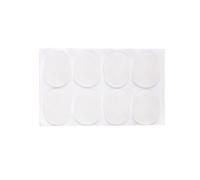 BESPORTBLE 8pcs Patch de Saxophone Ténor en Silicone Blanc, Coussin Confortable pour Protéger les Dents des Musiciens, Accessoire pour Embouchure de Clarinette Alto, Instrument à Vent