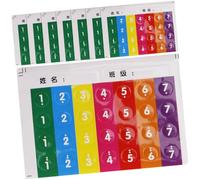 BESPORTBLE 8pièces Accessoires Pour Flûte De Pan Autocollants Pour Notes Entraînement Guide De Doigts Pour Débutant Fournitures Pour Instruments