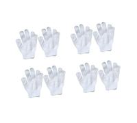 BESPORTBLE 8Pièces Gants pour Garçon Fille Set Serviettes de Bain Colorées à Bulles pour Nettoyage et Exfoliation Peau Gants pour