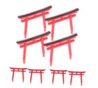 BESPORTBLE 8pièces Ornement Torii Ancien pour Aquarium Décoration De Jardin -Paysage Accessoire De Décoration De Tank à Poissons Artisanat Shinto Élégant