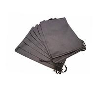 BESPORTBLE 8pièces Sac à Chaussures Nylon avec Cordon De Serrage Pochette à Chaussures De Voyage Lot de Noir