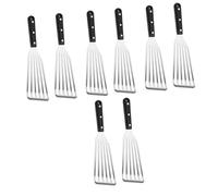 BESPORTBLE 8pièces Spatule Acier Pour De Poissons Et Steaks De Spatule Fendue Multi-usages Pour Grillades Et Fritures Ustensile De Cuisine Pratique Pour Maison Jardin