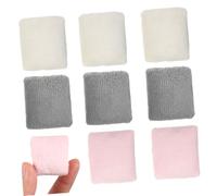 BESPORTBLE 9 Pièces Miniature Dollhouse Soft Plush Pillows for Mini Decor Small Fake Cushions for Bedroom Scene Adorable Miniature House Accessories in Beige Grey