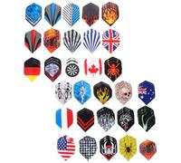 BESPORTBLE 90 Pièces Kit de Plumage de Fléchettes Remplaçables en PVC | Ailes Décoratives, Stabilité de Vol Renforcée, Rigidité Solide, Lot Pratique