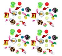 BESPORTBLE 96 Pièces Jouet pour Chat Jouets de de Chat Jouet de Dentition pour Chat Interactive Cat Toy Chaton Qui Donne des Coups de Pied Jouet à gratter pour Chaton Plastique