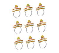 BESPORTBLE 9pièces Bandeaux Papier Pour Fête Cinco De Mayo Coiffure -tête De Fête Styles