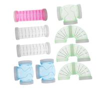 BESPORTBLE 9pièces Tube De Sport pour Hamster De Plastique avec Tuyaux Et Droits Tunnel pour Cage à Hamster