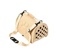 BESPORTBLE À Bandoulière pour Animaux De Compagnie À Portable pour Chats Et Chiens De Transport Respirant Et Élégant en Eva Taille Dorée
