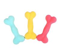 BESPORTBLE à mâcher pour Chiens 3 pièces Design os TPR pour Chiens, Mastication et Jeu, réduction des comportements destructeurs Couleur Aléatoire