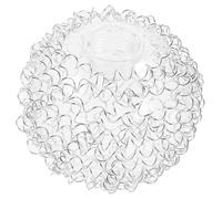 BESPORTBLE Abat-jour Globe Verre avec Fil Aluminium Couvercle Lampe Sphérique pour Suspension Abat-jour de Remplacement pour Plafonnier et Applique Murale Ømm