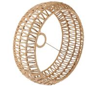 BESPORTBLE Abat-Jour Rétro en Corde Tissée Cylindrique pour Plafonnier E27 Éclairage d'Intérieur Naturel Petit Abat-Jour Jaune Vintage pour Bar Salon et Chambre Luminaire Décoratif en