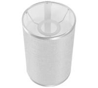 BESPORTBLE Abat-jour Rond en Tissu Gris Argenté pour Petite Lampe de Table E27, Abat-jour pour Lampe de Bureau et Hôtel, Couvre-lampe Élégant et Sobre, Salon et Chambre, Éclairage Chaleureux