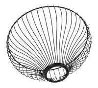 BESPORTBLE Abat-Jour Suspendu Cage en Métal Noir 195X115 MM Abat-Jour de Rechange Industriel pour Lampe Suspendue Petit Abat-Jour Géométrique pour Intérieur Maison et Salon de Thé